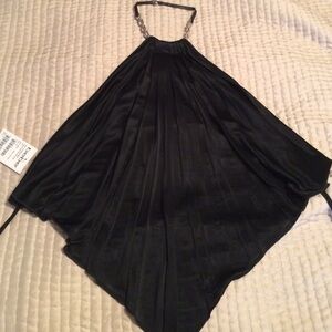 Sexy, black backless Bebe top, size S